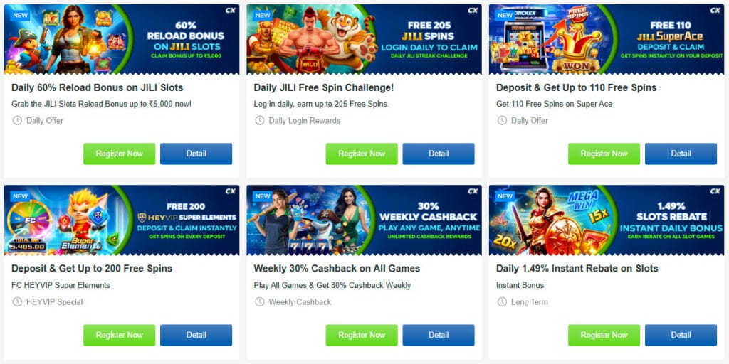 Bonuses in crickex casino