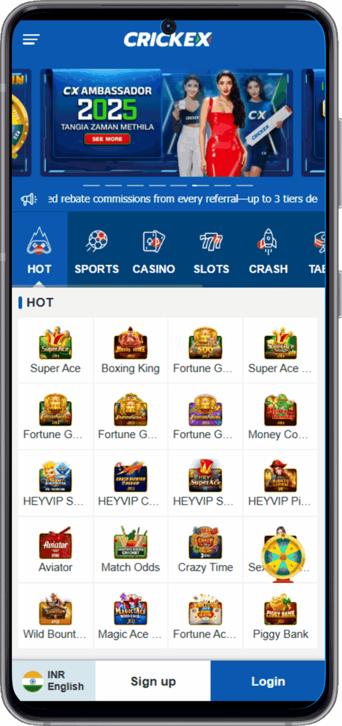 HOT games crickex casino